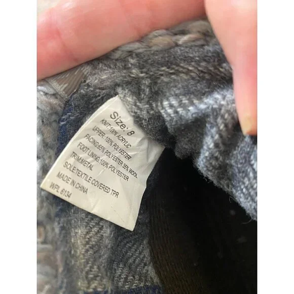 Muk Luks Women's Grey Soft Warm Slipper Booties - 8 - Picture 9 of 13